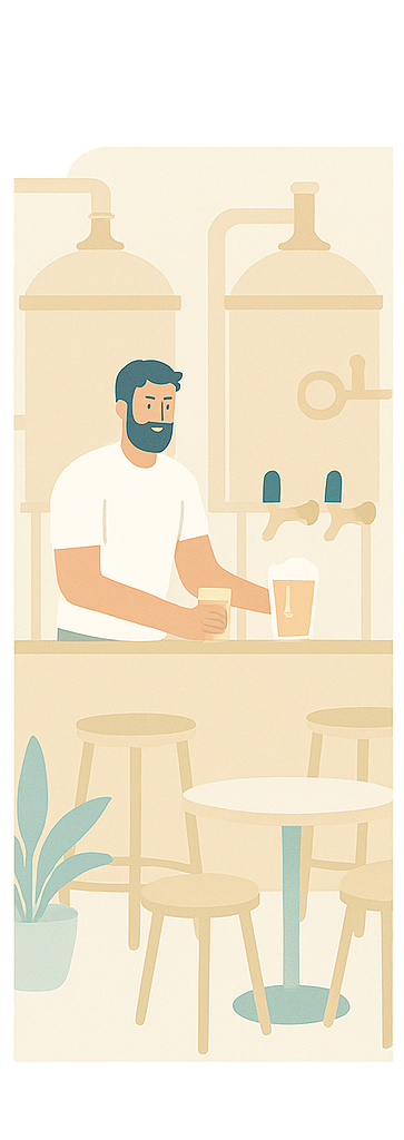 vertical brew logo